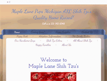 Tablet Screenshot of maplelanepups.com